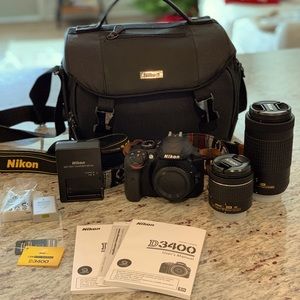 Nikon D3400 Digital Camera Bundle.